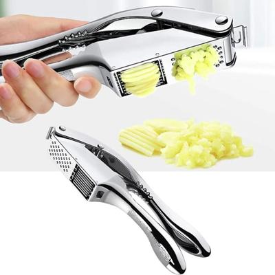 2-in-1 Knoblauchschneider Aluminium-Zink-Zinklegierung Knoblauchpresse Professionelle Knoblauchpresse Ingwer