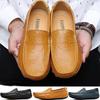 Cheap Moccasins for Men  Leather Shoes Lazy Shoes Casual Leather Shoes Blue Spiked Loafers