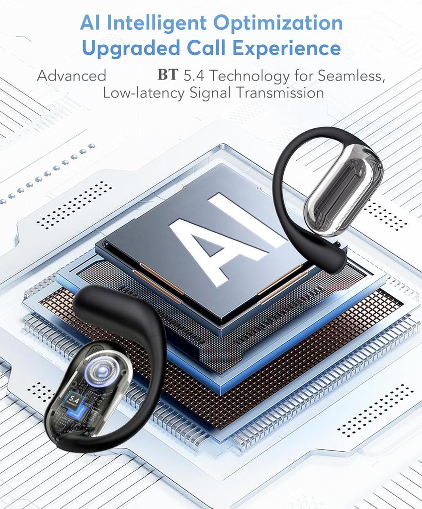 UYUXIO AI Language Translation Wireless Earbuds with 144 Languages Real Time Translator Earphone BT 5.4 Headphone for Business