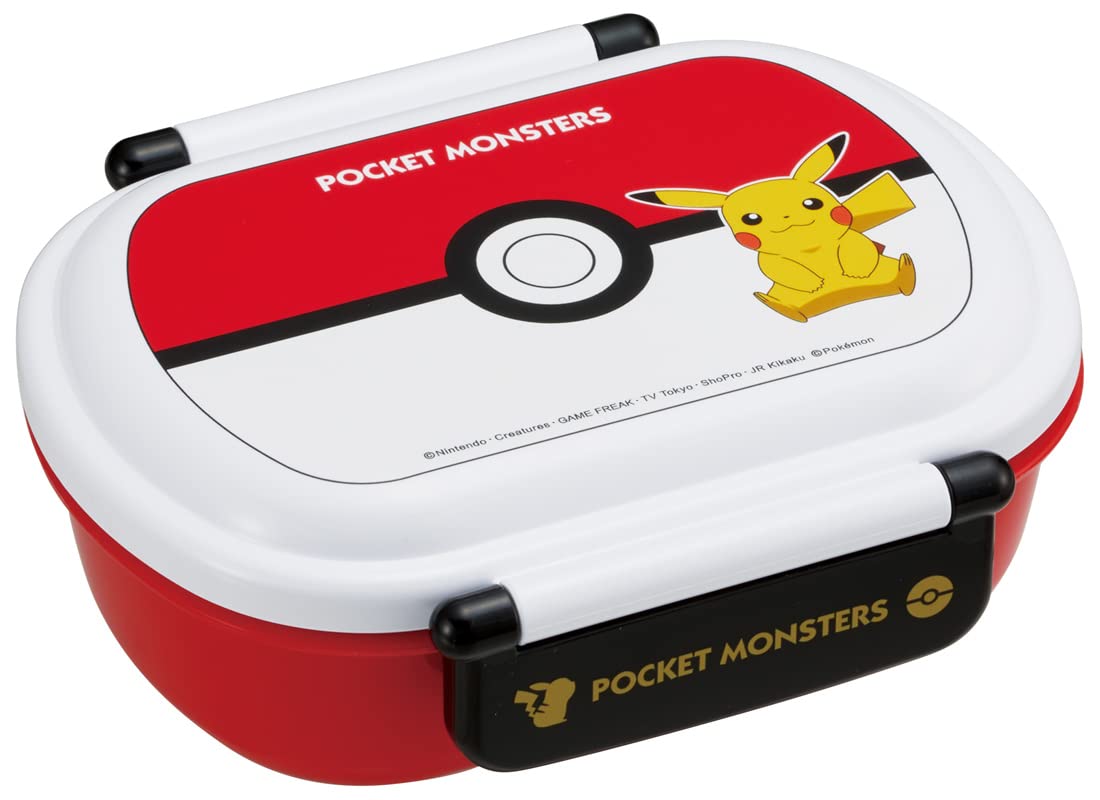 Skater Bento 360ml Fluffy Made in Single Dishwasher and Microwave Pokemon Monster Ball Children s Box, Capacity, Lid, Japan, Tier, Safe, Design,