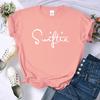 Vintage Y2K Letter Print T-shirt Women's Summer Fashion T-shirt Top Sports Casual Wear Loose Women's Clothing