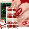 Christmas Snowflake Nail Stickers for Women Luminous Full Coverage Self-Stick Nail Art Decals Attractive Manicure Design