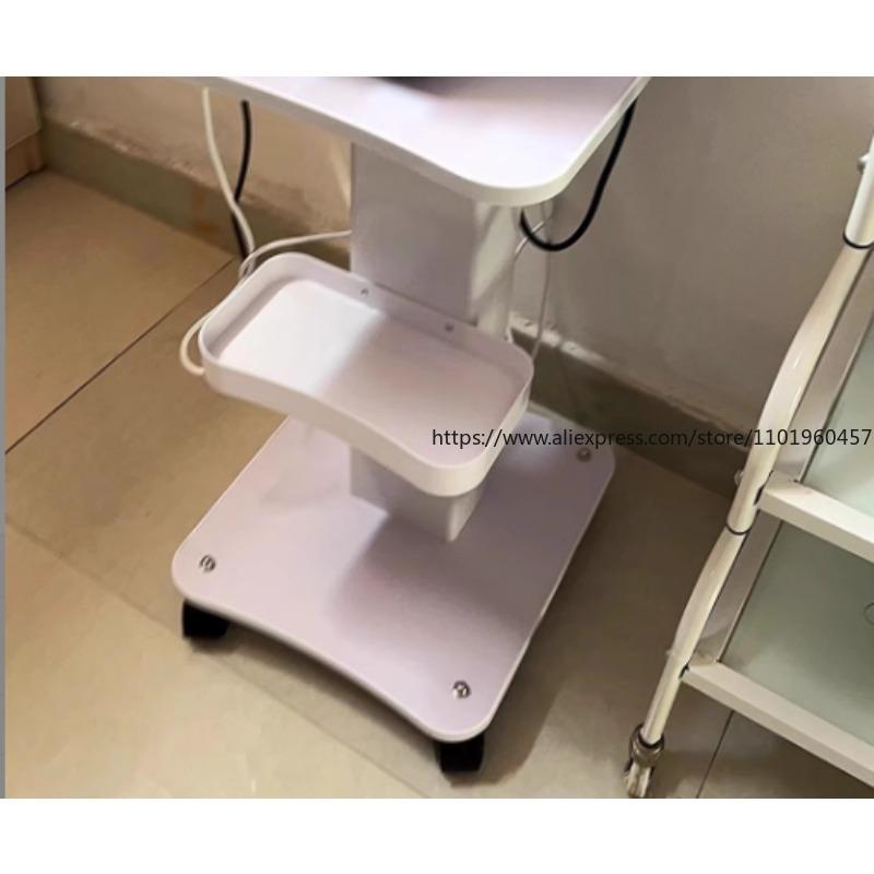 Rolling Cart Organizer Trolley Storage Cart SPA Machine Organizer Stand Device 360°Rotatable Beauty Salon Trolley SPA Equipment