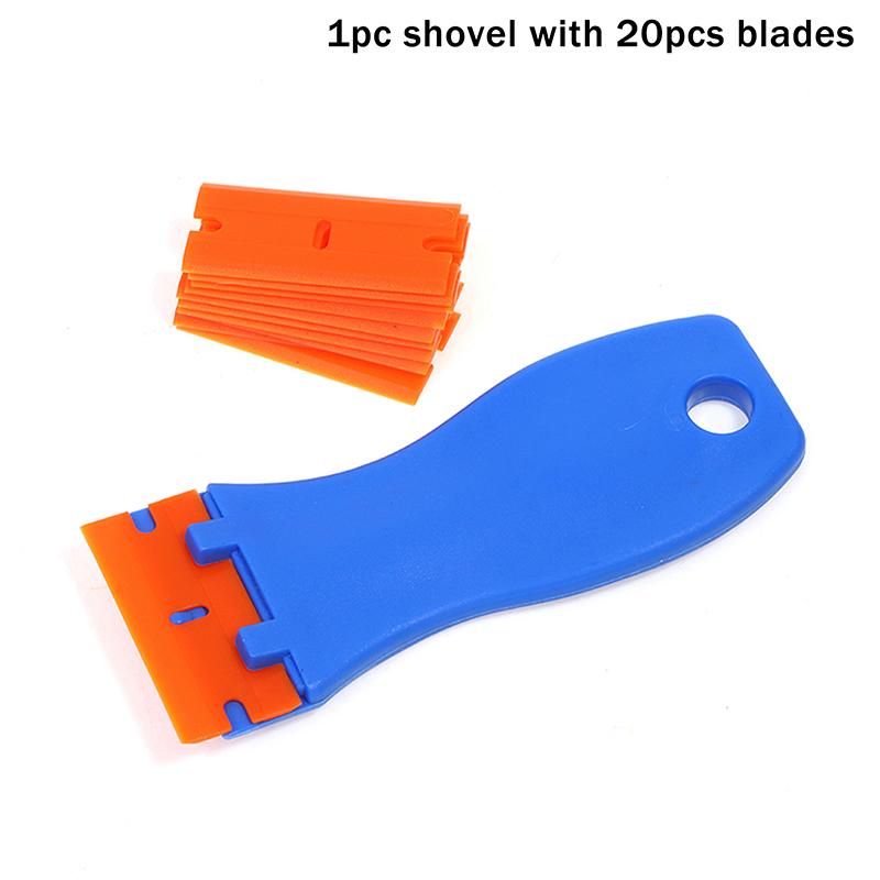 

1Set Car Sticker Remover Multipurpose Plastic Small Paint Automotive Film Applying Tool Household Glass Cleaning Scraper as the picture