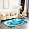 Boho Tie Dye Area Rug for Living Room and Bedroom, Trippy Swirl Hippie Carpet, Soft Bohemian Gypsy Floor Mat