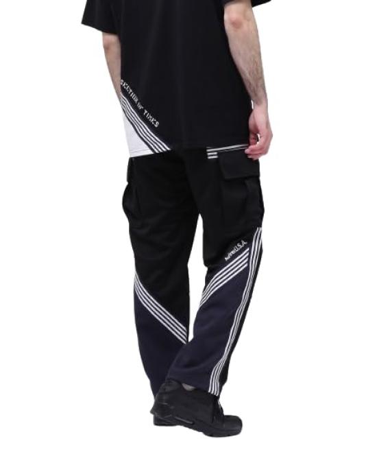 AVIREX CROSSOVER TRACK CARGO PANTS Men s M 010 black 783-4210013