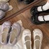 Chaussures plates rétro à nœud rond pour femmes, nouvelles chaussures Mary Jane féeriques pour l'automne