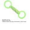 Pet Toy Double Loop Design Cotton Rope Interactive Puppy Chew Toy Bite-resistant Teeth Oral Health Safe Chew Toy