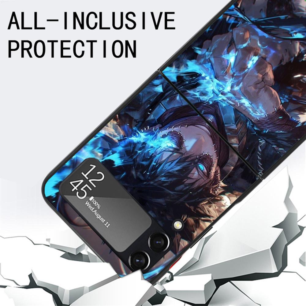 Dabi MHA My Hero A-Academy Phone Case For Samsung Galaxy Z Flip3 Flip4 Flip5 Flip6 Flip7 For Z Flip 7 6 5 4 3 5G Hard Folding Co