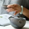 Japanischer Stil Grobkeramik Schnellteetasse Ein Topf Eine Tasse Tragbarer Handheld-Kessel Kung Fu Tee-Set