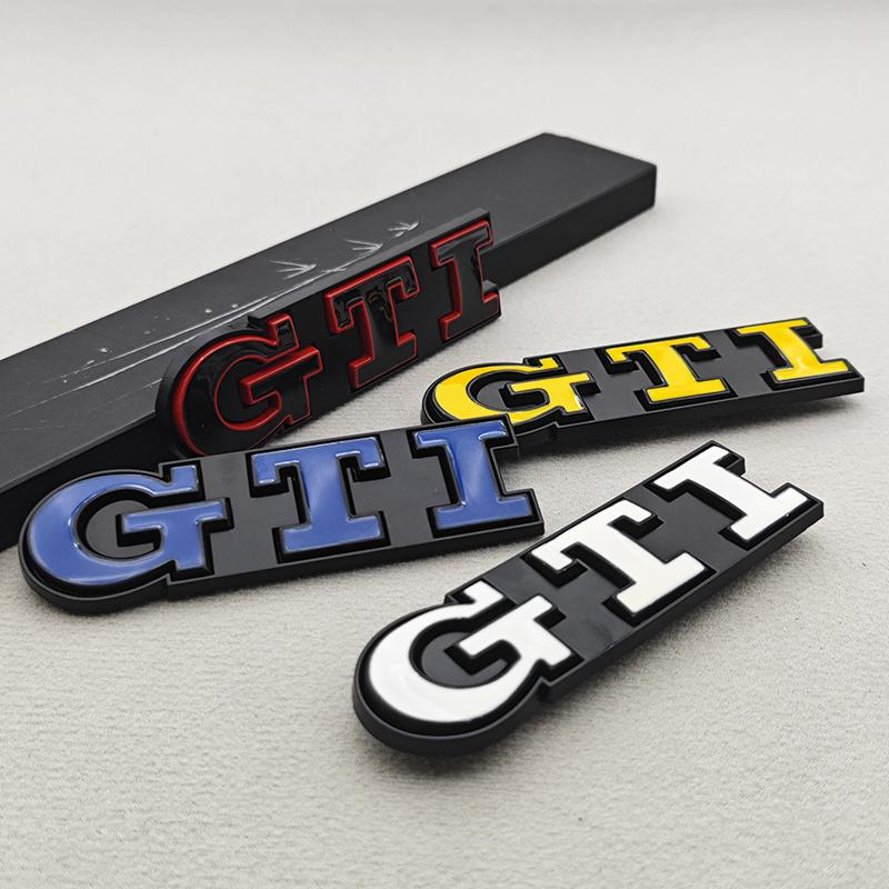 2026 New For VW VOLKSWAGEN 3D Metal Logo GTI Car Front Grille Badge Emblem For Volkswagen Polo Typ 9N3 6R AW Golf 4 5 6 8 MK3 MK