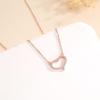 Beixi S925 Sterling Silver Rhinestone Heart Clavicle Chain - Elegant and Simple Luxury Jewelry
