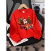 Unisex Clothes, Round-Neck Pullover Shirt, Long-Sleeved T-Shirt, Crewneck Sweatshirt, Cute Print Sweatshirt, Soft Casual Sweatshirt