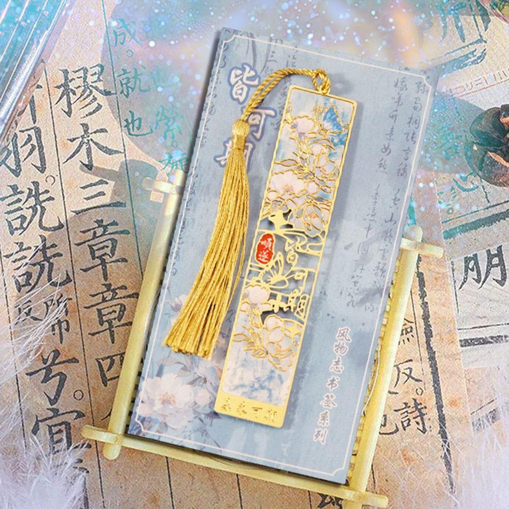 Wisiorek Dekoracyjny Metalowa Zakładka do Książek Zwisający Wisiorek Zakładki z Obrazami Olejnymi Artykuły Szkolne i Biurowe