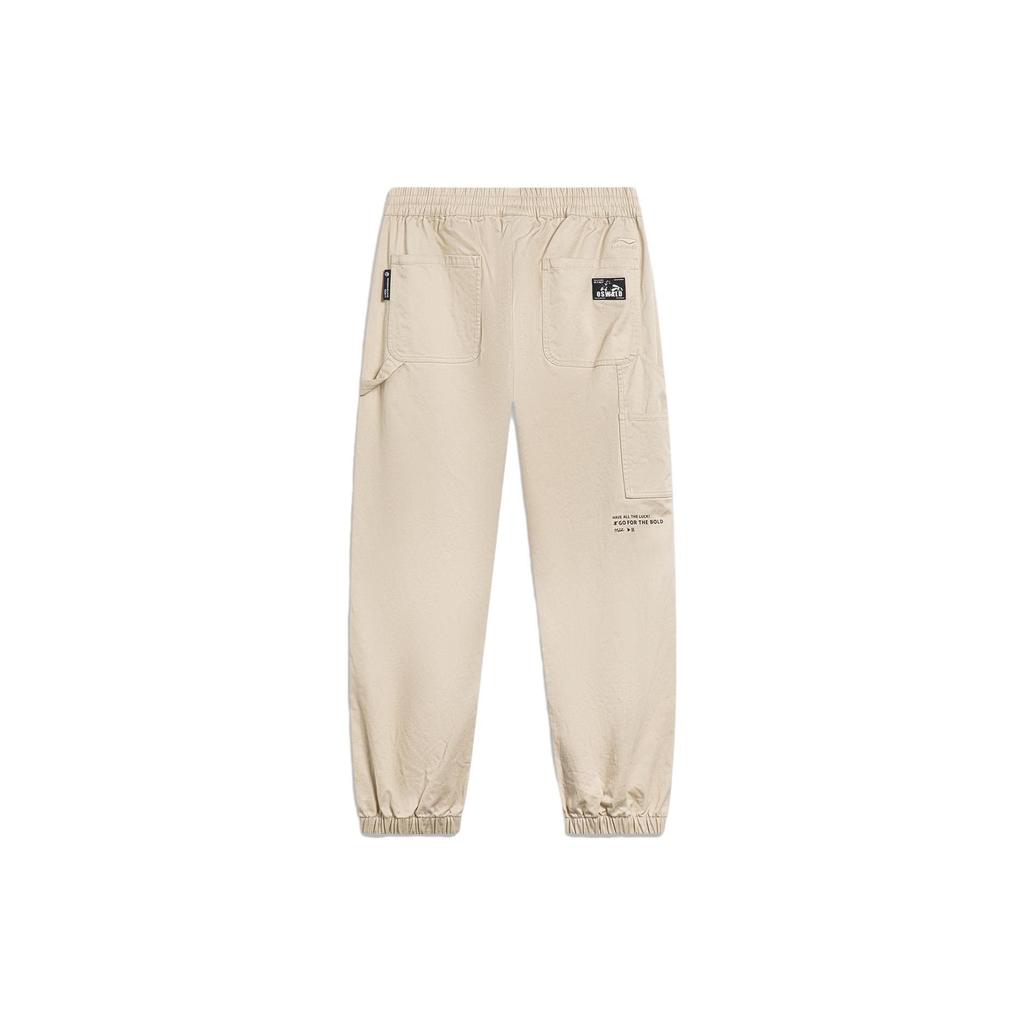 Li Ning X Disney Knitted Sweatpants Men's Light Milk Umber AKXT085-1