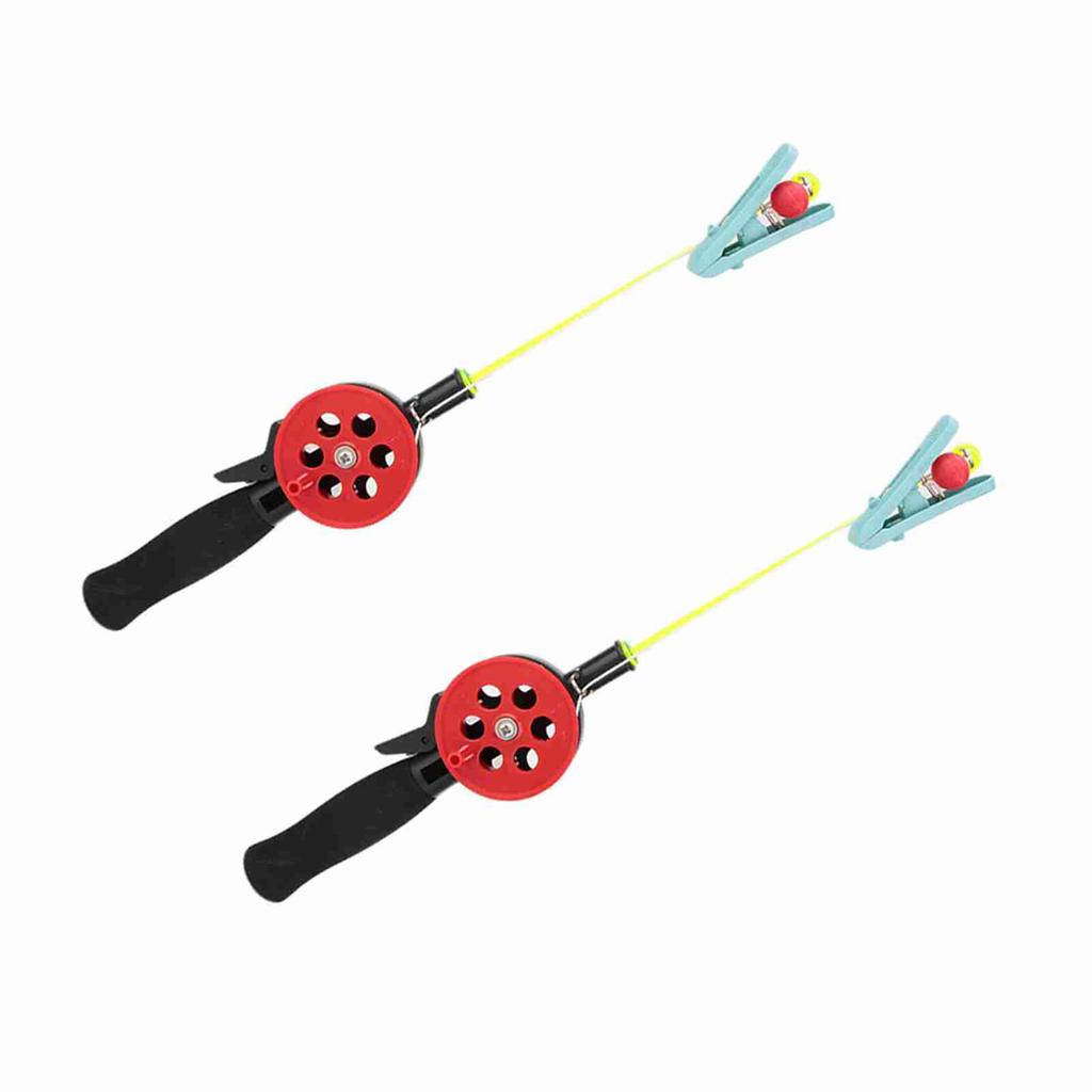 2Pcs Crab Fishing, Pole with Shrimp Fishing Rod Rod Ice 2 Sold Color Clamp Accessories Random Color