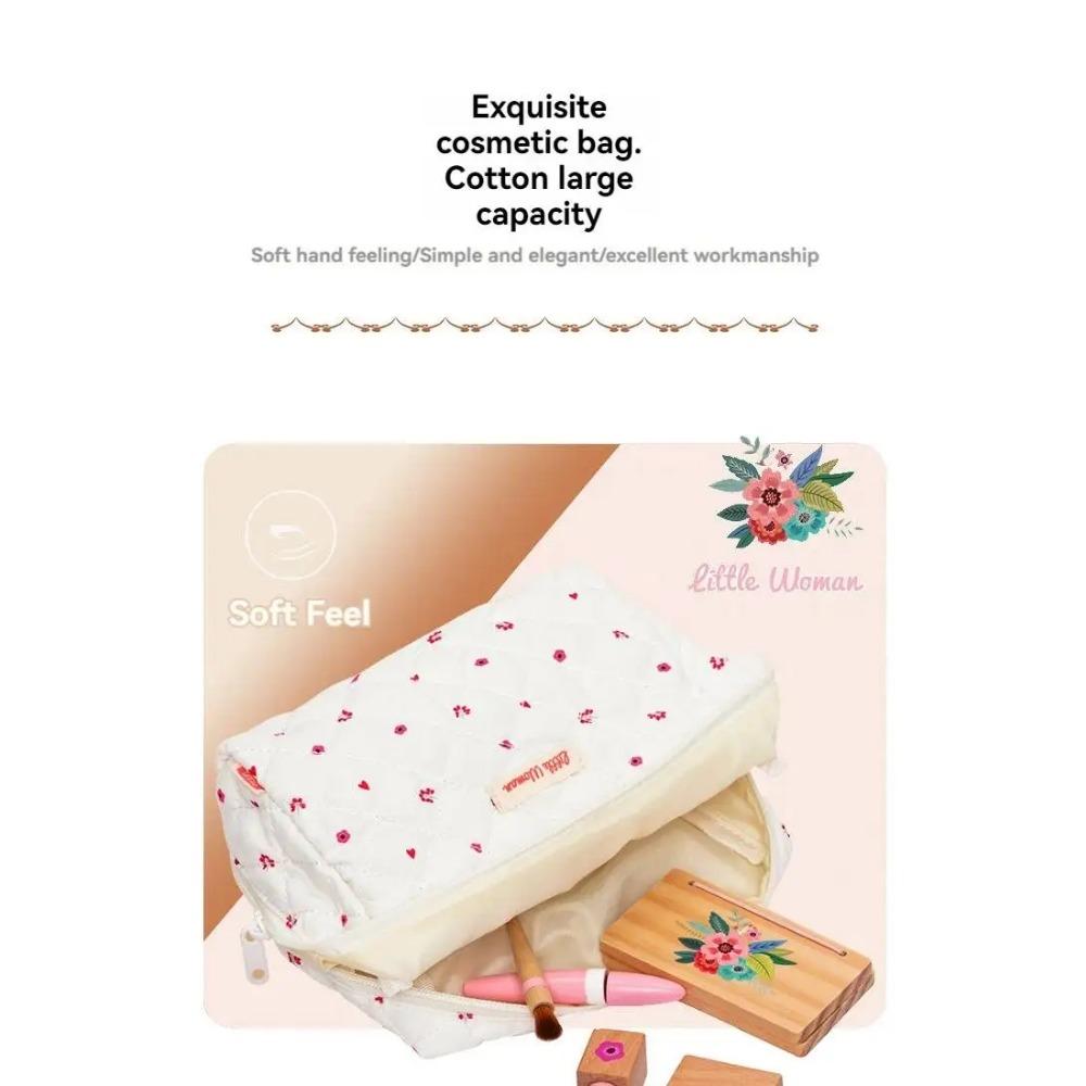Wooden Pretend Play Makeup Toys Simulation Cosmetics Set Girls Play Hairdressing Simulation Make Up Preschool Toys