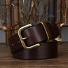Korean Style Simple Smooth Leather Belt Genuine Leather Pin Buckle First Layer Cowhide Versatile Casual Pants Belt