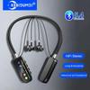HD Screen Bluetooth 5.4 Headphones Neckband Earphones Wireless Waterproof Headsets HiFi Stereo Earbuds Support TF Card