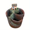 Mini House Figurine Resin Flower Pot Sky City Creative Planter for Flower Pot Herb Cacti Succulent Plants Home Garden Decoration