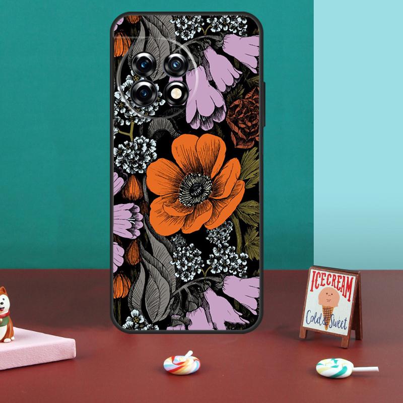 

Painting Flowers Nature Leaves For OnePlus 15 13 12 11 10 13T 10T 10R 12R 13R Case For OnePlus Nord 5 CE 3 2 4 Lite N20 N30 OnePlus Nord CE4