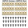 60pc U-Shape Metal Nut/Screw Washers for BMW E46 E92 E90 F10 Car Fender Bumper Cross Head Screws Engine Guard Clip Chassis Sheet