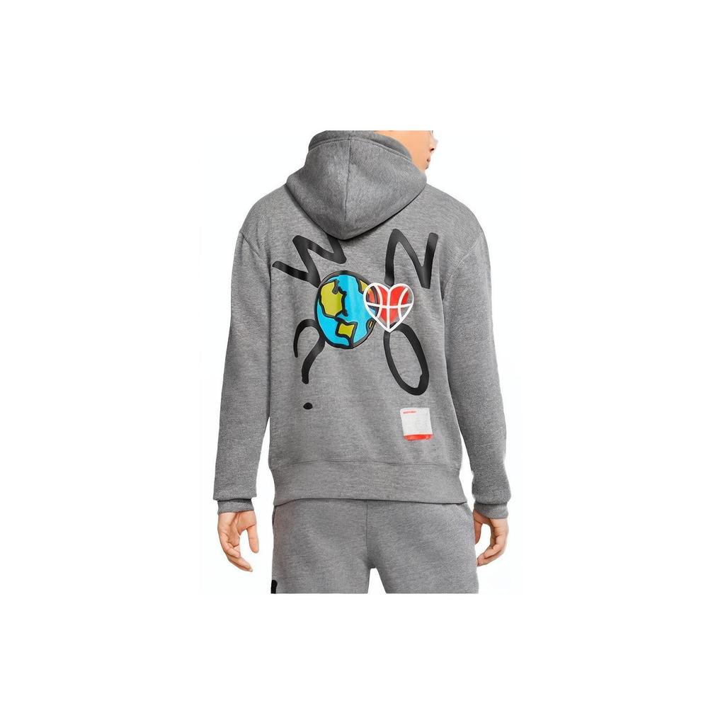 Jordan Why Not Sweatshirts Men's Gray Hooded Moderate Regular CW4254-091