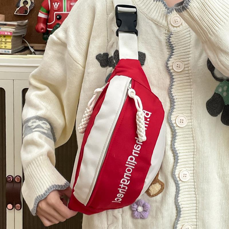 Trend Crossbody Breast Bag Motorcycle Bike Riding Backpack Casual Small Bag Women's Running Sports Crossbody Bag