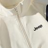 Jeep Men's Stand Collar Casual Zip-Up Sweatshirt Jacket