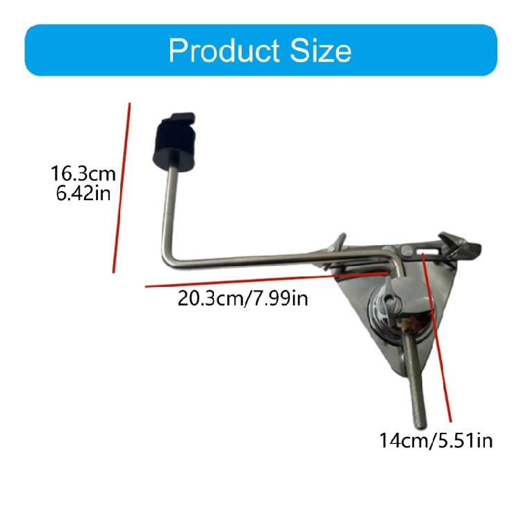 Flexible Adjustment Drum Mounting Clamp Quick Releases Drum Mount Clamp for Musicians Light Weight for Travel and Gigs