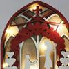Table Wood Carved Love Art Sculpture Wedding Centrepiece Decoration Man and Woman Figurine for