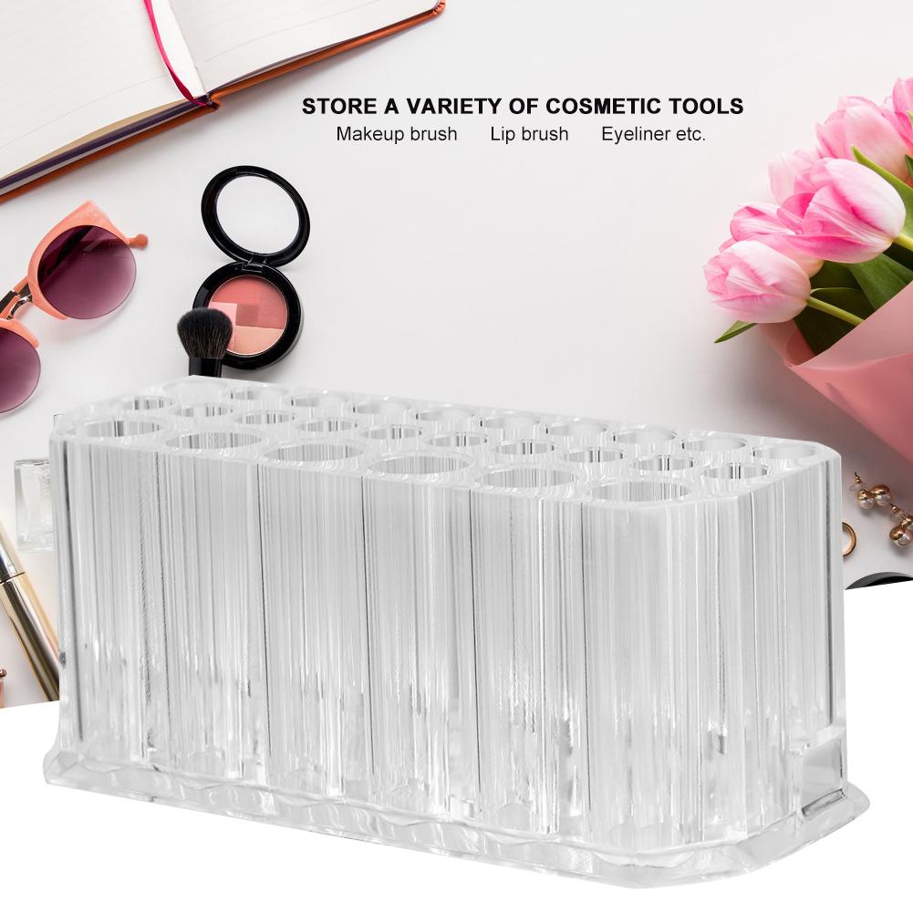 26 Löcher Transparent Kosmetikpinsel Aufbewahrungshalter Augenbrauenstift Organizer Displayständer Halterung