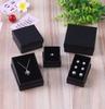 5pcs Paper Jewelry Box For Ring Earrings Pendant 9x9x3cm Display Packaging Wedding Birthday Party Gifts Organizer Holder Boxes