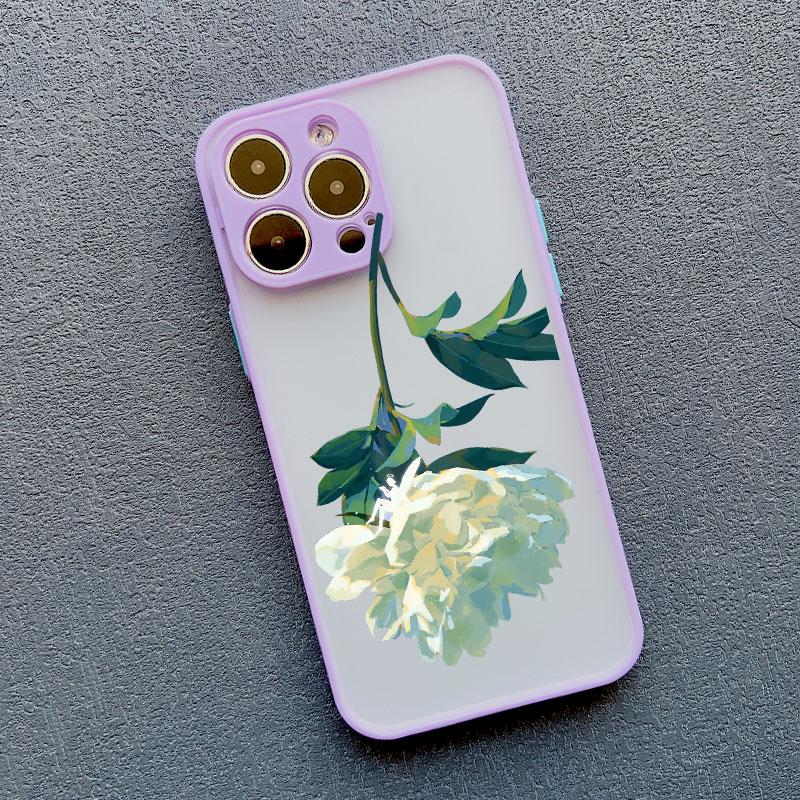 Rose Flower Phone Case For iPhone 11 Case iPhone 15 14 Pro Max 11 12 13 Pro Max Mini XR XS X 7 8 14 15 Plus SE2 Shockproof Cover