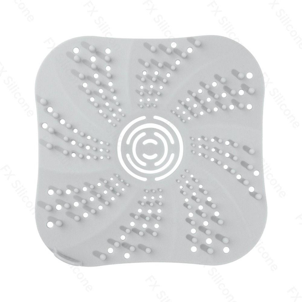 Anti-blocking Sink Strainer Square Shape Floor Drain Mesh Trap Hair Clean Up Shower Drain Pad Kitchen Bathroom Accessories
