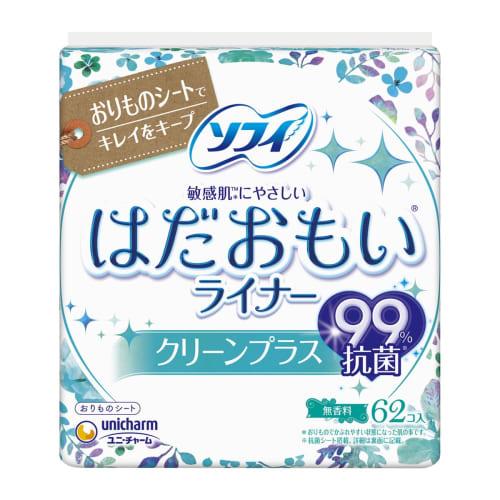 

[Bulk Purchase] Sofy Hadaomoi Liner Clean Plus, 62 sheets x 4 packs