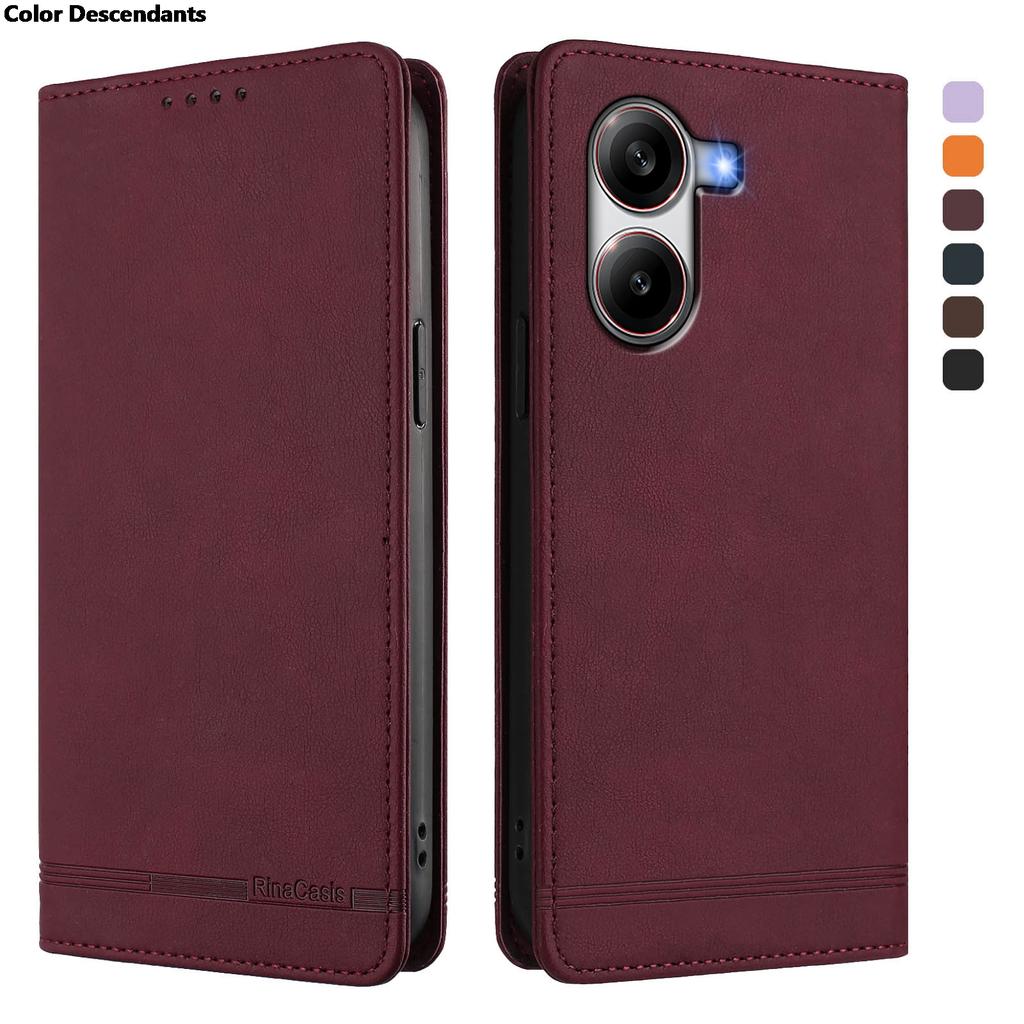 Etui Antykradzieżowe na Telefon Dla Xiaomi Poco F7 F6 F5 Pro Ultra F3 X5 X4 X7 X6 X3 Pro NFC GT Portfel Klapka Uchwyt na Karty Coque Skórzany Pokrowiec