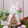Easter Plush Rabbit Ornament - Decorative Prop for Window Display or Desktop Decoration
