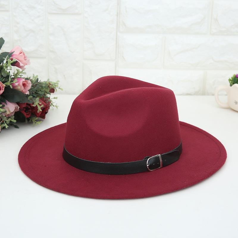 New Fashion Men Women's Jazz Hat Woolen Blend Cap Outdoor Casual Head Decoration