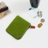 1 Stück Kompaktes Damen Herren Kurzes Kartenetui Geldbörse Filz Kleingeldfach Tragbare Reißverschluss Münzbörse