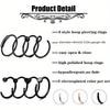 Stainless Steel Women's Stylish & Fashionable Nose Studs & Nose Rings Set, Heart-shaped Zircon Body Jewelry, Sexy Set for Dating