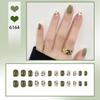 24Pcs Purple Bunny Design Full Coverage Press On Nails Artificial Removable Fake Nail Art Acrylic False Nails Finished