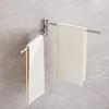 Stainless Steel Bathroom Rotatable Towel Rack Bathroom Pendant Free of Punching Multi-Pole Towel Rack Bath Towel Rack Towel Rack