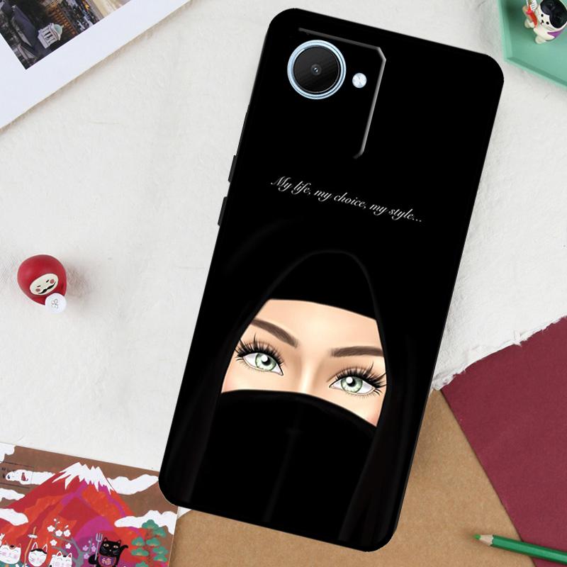 

Niqab queen Islamic muslimah woman For Realme 13 Pro Plus 14 12 10 11 GT 6 5 6T GT7 Pro C51 C21Y C25S C75 C67 C61 C53 C55 Case Realme C33