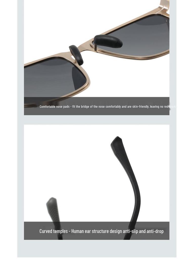 Trendy HD Polarized Sunglasses: Korean Fashion for Driving, Cycling, Fishing - Super Elastic & Stylish for Men