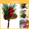 Weihnachtsdekoration Kiefernnadel-Bouquet Künstliche Blumen mit Beeren und Tannenzapfen für festliche Stimmung