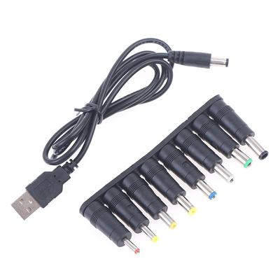 Kabel Laptop Netzteil DC Stecker USB zu DC Buchse Austauschbare Stecker DC Netzteil Adapter