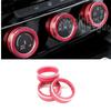 For Volkswagen Golf 7 MK7 2014- T-Roc Aluminum Alloy Air Conditioning Knob Cover Control Switch Decoration Ring Car