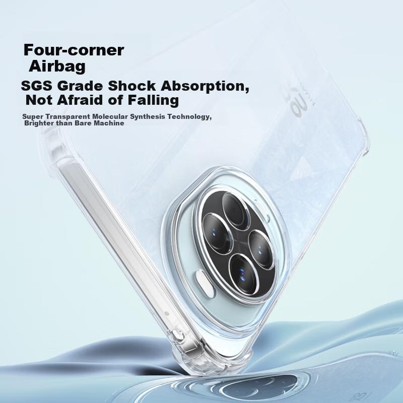 LLUNC Phone Case for Huawei Nova 14 Pro, Nova 14pro with Air Cushion Corners, Camera Protection, Full Coverage, Fully Transparent, Ultra-Thin Outer