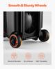3 Ball Bowling Bag with Wheels Double Roller Bowling Bag Shoe Compartment